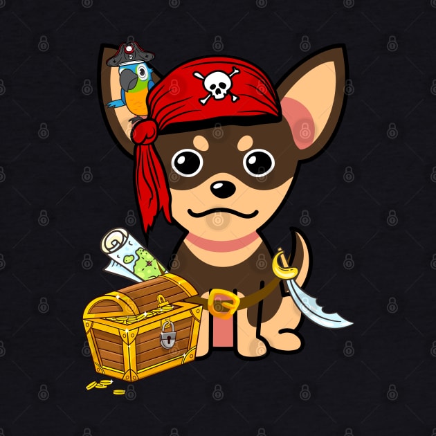 Cute small dog is a pirate by Pet Station